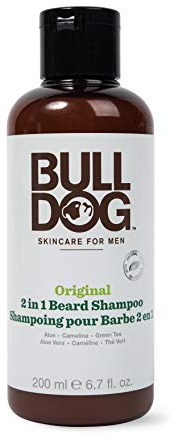 Bulldog Skincare Original Shampooing et revitalisant pour la barbe, Soin pour hommes, Revitalisant pour une barbe plus douce et plus souple, 200 ml