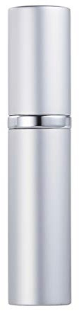 AsaNana Perfume Atomiser, Refillable & Travel Size Perfume Bottle, Leaking Proof,Bottom Pump without Funnel, Luxurious Small women and men, 5ml (Cla.-Silvery)