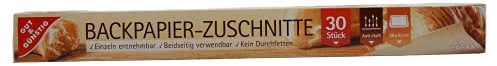 Gut & Günstig Backpapier-Zuschnitte 24er Pack (24 x 30 Blatt)
