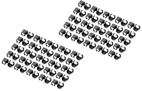 Digitus Colour clips for RJ45 patch cables - colour organization of network cables - to improve cable management - 100 pieces - for CAT 5e, CAT 6 & CAT 6A LAN cable - AWG 24/7-27/7 - black