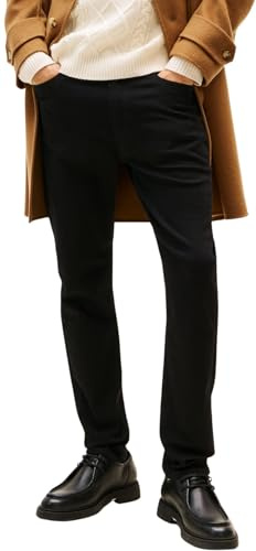 Tommy Hilfiger Jean Homme Bleecker Burn Black Slim Fit, Noir (Burn Black), 30W/36L