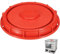 GEDEGOOK Tapones de Depósito IBC con Agujero de Ventilación, Tapa de Plástico para Depósito de Agua, Tapa para Superior de Tanque IBC para Deposito Agua 1000 Litros, Barriles de Lluvia, Rojo 245 mm