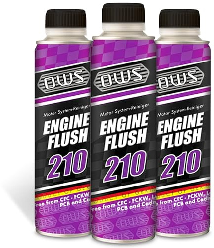 Hocheffetkiver Motorsystemreiniger für Ölwechsel 3 x 250ml – Motorspülung gegen Ölschlamm & Ablagerungen – geeignet für Benzin & Diesel – 250ml für bis zu 4 l Motoröl – kompatibel mit allen Motorölen