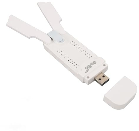 VBESTLIFE Dongle WiFi USB 4G LTE e Router Hotspot Mobile, Modem Portatile 150Mbps con Slot per Scheda SIM, per Viaggi, Supporta 10 Utenti (WHITE)