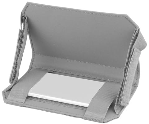 Custodia Tattica per Telefono, Porta Mappe Pieghevole per Softair e Attività All'aperto, Leggera, con Sistema Molle Accessorio per Giubbotto(Gray)