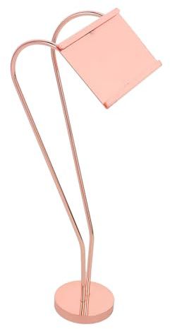 MUELODSIC Espositore da Tavolo in Acciaio Inox 25 Cm Porta Menù a Forma di Cuore Rosa per Buffet Ristorante Supporto Porta Cartelli Multifunzionale per Segnaposto e Piatti