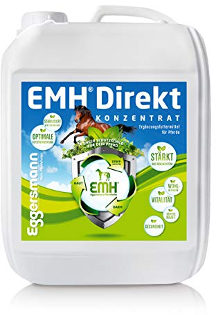 Eggersmann EMH Direkt – Ergänzungsfuttermittel für Pferde – Unterstützung des Stoffwechsels – 5 L Flasche