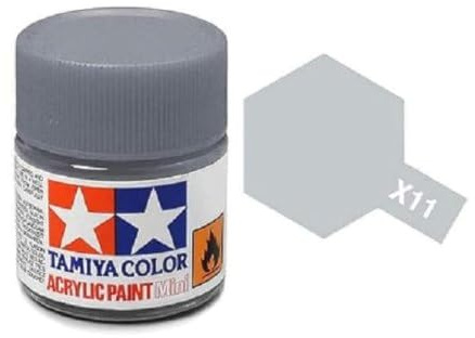 Tamiya Models X-11 Mini peinture acrylique Chrome Argent