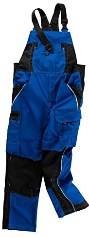 beb Arbeits-Latzhose INFLAME - kornblau/schwarz - Größe: 60