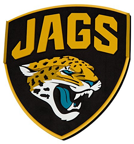 NFL Jacksonville Jaguars 3D-Wandschild aus Schaumstoff