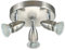 EGLO LED Deckenlampe Magnum LED, 3 flammige Deckenleuchte, Deckenstrahler aus Metall, Wohnzimmerlampe in Nickel-Matt, Chrom, Spots inkl. GU10 Leuchtmittel, warmweiß, Ø 18 cm