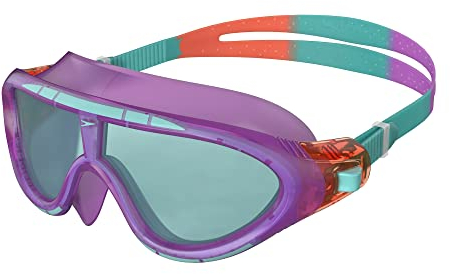 Speedo Unisex Erwachsene Biofuse Rift Schwimmbrille | Schwimmbrille | Anti-Beschlag | Einfache Anpassung | Wasserdicht Schwimmbrille, Orchid/Soft Coral/Peppermint, Einheitsgröße