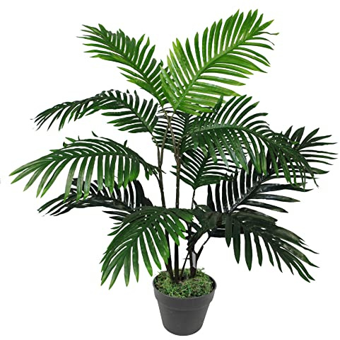 Leaf - Palma artificiale Areca, 90 cm, grande, verde
