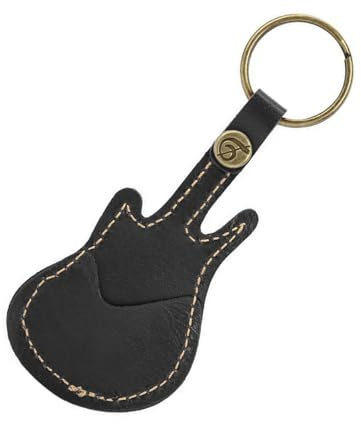 Fashionable Leather Guitar Picks Case Comfortable Leather Keychain Guitar Pick Holder Durable Keyring Guitar Picks Case for Picks Accessories