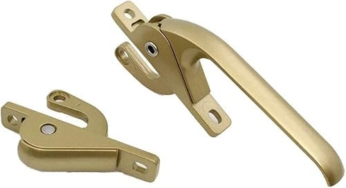 Remplacement de la poignée de fenêtre， Poignées de porte et de fenêtre, poignée de liaison haut et bas Rivet poignée de fenêtre à l'ancienne poignée de porte en alliage d'entraînement de serrure de fe