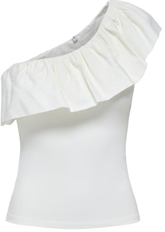 ONLY Onlsoffy One Shoulder Mix Top Box JRS, Molndansare, L