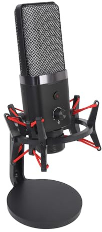 Sändlös Spelmikrofon, Trådlös Trådbunden 2 -läge Mikrofon med RGB -lätt Kardioidupphämtning, USB -kondensor Desktop Microphone With Anti Vibration Shock Mount for Live Streaming