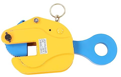 HELEVIA Abrazadera de Placa Vertical, 3T 6614 Libras Capacidad de Carga Abrazadera de Elevación de Placa de Acero con Apertura de Mandíbula de 35 Mm con Autobloqueo, Gancho de Elevación