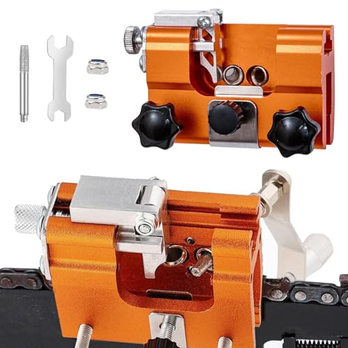 Chainsaw Sharpener, Chain Sharpener, Chain Saw Sharpening, with 1 Grinding Heads, Precise Universal, Suitable for All Types of Chainsaws