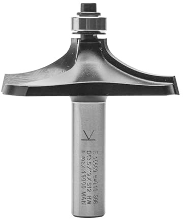 ENT 15680 Fresa a candela Carburo, Gambo (S) 12 mm, diametro (D) 63,5 mm, NL1 20 mm, NL2 13 mm, SL 40 mm, forma A con cuscinetto a sfere.