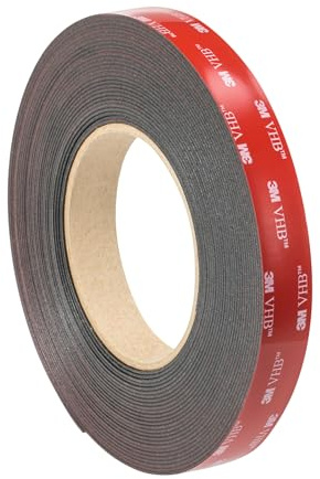 3M Ruban mousse adhésif double face acrylique VHB 5925 F, Noir, 25 mm x 33 m