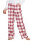 LAPASA Damen Pyjamahose Loungehose Schlafanzughose Freizeithose Baumwolle Flanell L54 L74 (Medium, Rosa + Weiß)