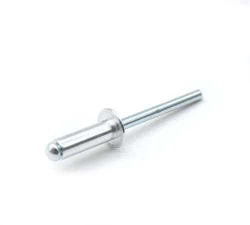 DOJA Industrial | Rivets Aveugles en Aluminium 6 x 18 mm | PACK 100 | Rivet Standard Tete Bombée pour Assembler Tout Type de Matériaux Métalliques | pour Machine à Riveter Pneumatique ou Manuelle