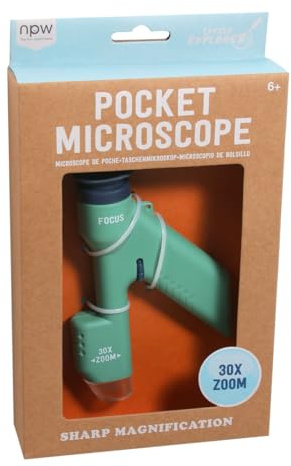 Little Explorer Pocket Microscope | 30X Sharp Magnification | Compact and Portable
