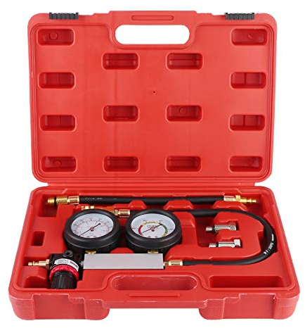 Testmotor, Testleckdetektor, Zylinderlecktester, Doppeldruckmessgerät, Kompressionsleckdetektor-Kit 0–7 Bar/0–100 Psi
