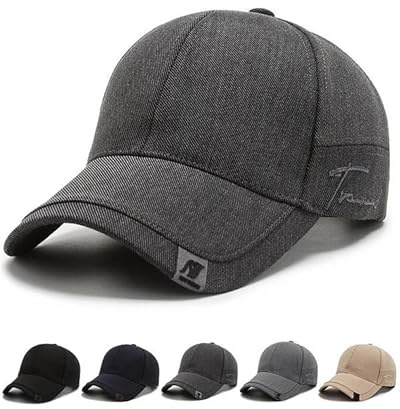 Joligiao Casquette de Baseball Homme Unisexe Réglable Bonnet Casquette Respirante Légère Anti-Soleil Cap Classique Trucker Cap Snapback Hip-Hop Outdoor Caps pour Hommes Gris foncé Taille Unique