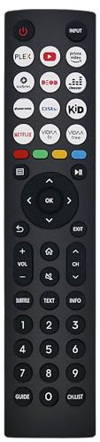 Replacement Hisense TV Remote Control,Universal Remote Control for Hisense VIDAA Smart TV 4K UHD FHD QLED LED LCD HDTV Smart TV - No Setup Needed