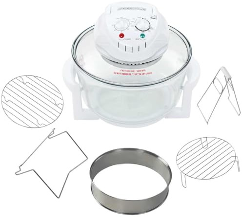 Generico Forno Alogeno a Convezione con Anello di Estensione 1400 W 17 L,Casa e Giardino,Cucina e pranzo,Elettrodomestici,Forni,Bianco,6.32 KG,50652