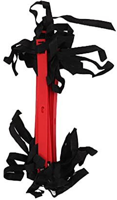 ShanQuilyx 7M 14 Rung Fixed Agility Speed Ladder, Soccer Football Training Ladder for Speed and Coordination, Durable PP Material with Non - Slip Design for Athletes Coaches (Red)