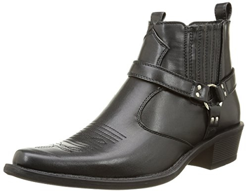 US Brass Herren Westernboots Stiefel, Schwarz - Größe: 43 (9 UK)