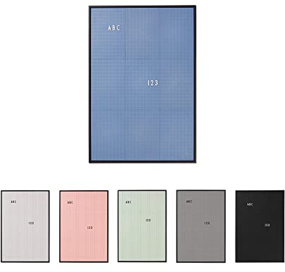 Design Letters Letterboard A2 Blau | Stecktafel 66x45 cm | Memoboard | Filz-Buchstabentafel zur Dekoration | Message Board für zimmer deko, büro deko, Wanddeko | Stecktafel Buchstaben | Memotafel