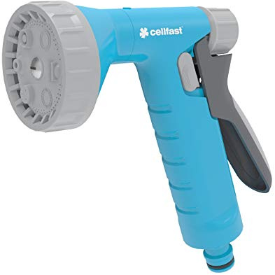 CELLFAST Pistola Per Irrigazione Pistola Da Giardino Spruzzatore Irrigazione Giardino Con Flusso D'Acqua Controllabile Per Prato Fiori Piante Safetouch System Rain cellPRO