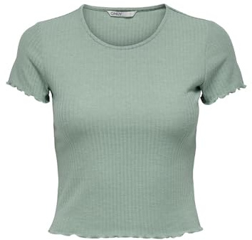 ONLY Onlemma S/S Short Top Noos Jrs T-Shirt, Giadeite, S Donna