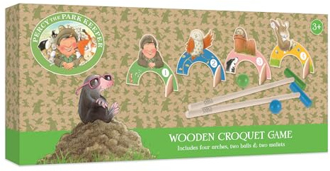 Percy the Park Keeper-Gioco di Croquet in Legno per Bambini, Colore Misto, RFS13856 12