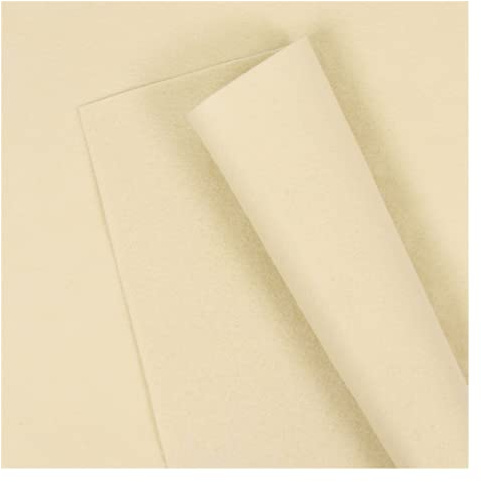 Craftelier - Set de 2 Fieltros para Manualidades y otras Composiciones con Telas y Accesorios | 100% Poliéster | Tamaño 30,48 x 30,48 cm (12 x 12) - Grosor Aproximado 2 mm - Color Beige
