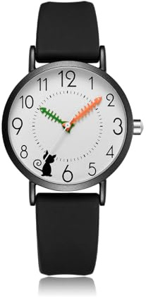 CIVO Damenuhr Analog Silikon Armbanduhr-Damen - Einfache Schwarz Wasserdicht Quarz Uhr Damen Elegant Klassische, Mode Geschenke für Frauen