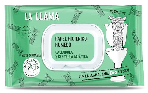 DIA LA LLAMA Wet Toilet Paper Fresh Bag 80 Count