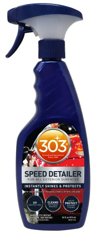 303 Products Speed Detailer 473 ml – omedelbar glans och UV-skydd för alla utomhusytor – rengör mellan tvättarna skötselset för bil och motorcykel (30216) nitrilhandskar Fiwiko®