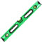 60cm Aluminium 3 Vial Magnetic Spirit Level Box Beam with Metric & Imperial Ruler and Shock-Resistant End Caps (600mm / 26 / 2ft / 0.6m)