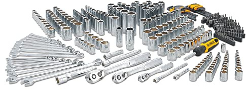 DEWALT Mechanics Tool Set, 1/4, 3/8, 1/2 Drive Tools and Combo Wrenches, 341 Piece (DWMT45341)