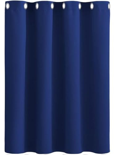 AMZYU Cortinas Opacas Termicas, 65 x 240 cm Protección contra El Frío Cortinas Anti Luz Cortina Acustico Moderna Decoración Ventanas para Ventanas Habitación Dormitorio, Azul Oscuro