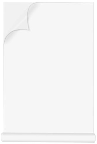 OSOLADY Tableau Blanc Autocollant Portable 45cm X 2m, Panneau Mural Réutilisable Effaçable à Sec pour Bureau et Réunion, Film Adhésif Léger et Amovible, Tableau Velleda Autocollant