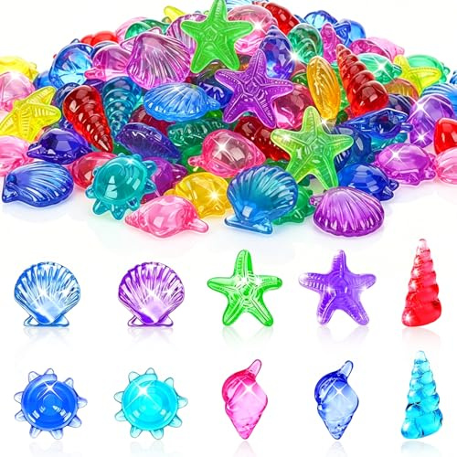 Subacquea Gemme Giocattolo, 100 Pezzi Gemme Colorates,Giocattolo Diamanti per Bambini,Gemmes Giocattoli da Immersione,Immersioni per Nuoto Gemmes per Giochi di Ricerca del Tesoro Subacquea (B)