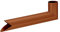 INEFA Wasserspeier Fallrohr, PVC DN50 / 50mm Braun Übergangsstück Regenrohr, Dachrinnenzubehör, einfache Steckmontage, Made in Germany