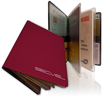 Protège-passeport breveté | RFID NFC et bloqueur de champ magnétique | Housse de protection pour passeport, carte d'identité, carte de crédit, carte de débit | Protecteur de carte et organisateur | Protection des données à 100 % vérifiée par CTC/advanced (membre du groupe RW TÜV) | Bordo