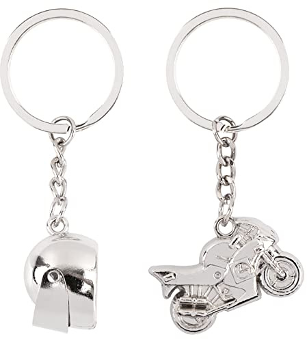2pcs Porte-Clés de Voiture en Métal Porte-Clés Créatif Pendentif Personnalisé Accessoire Cadeau Décoration pour Voiture